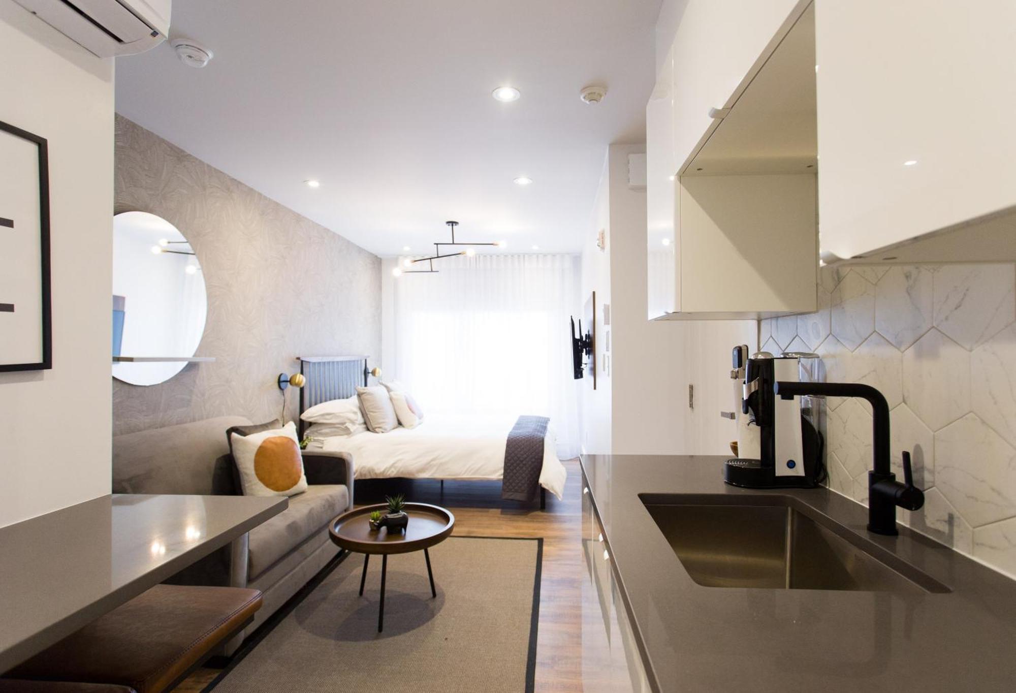 Scandinavian Studio With Full Kitchen And Bath By Den Stays Μόντρεαλ Δωμάτιο φωτογραφία